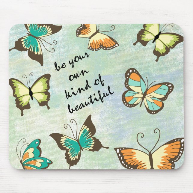 Tapis De Souris Soyez vos propres beaux papillons (Devant)