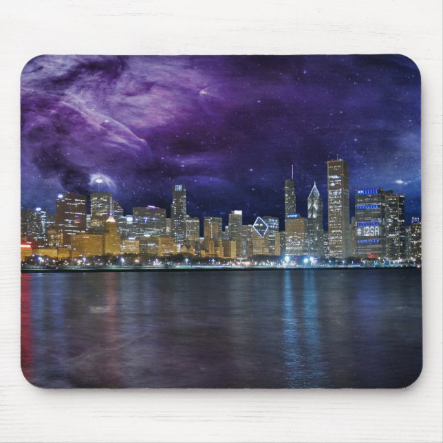 Tapis De Souris Spacey Chicago Skyline (Devant)