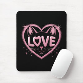 Tapis De Souris Sparkling Cat Love
