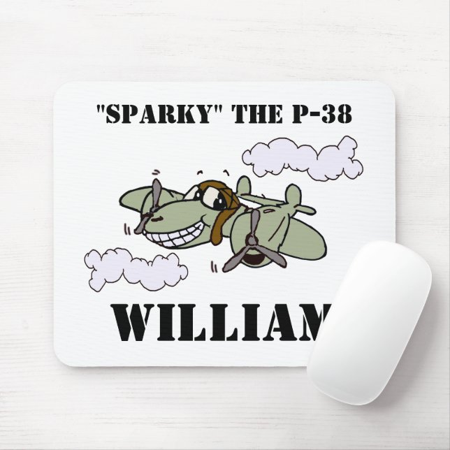 Tapis De Souris Sparky le P-38 (Avec souris)