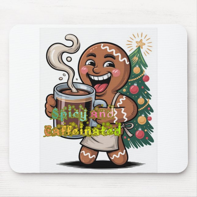 Tapis De Souris Spicy and Caffeinated (Devant)