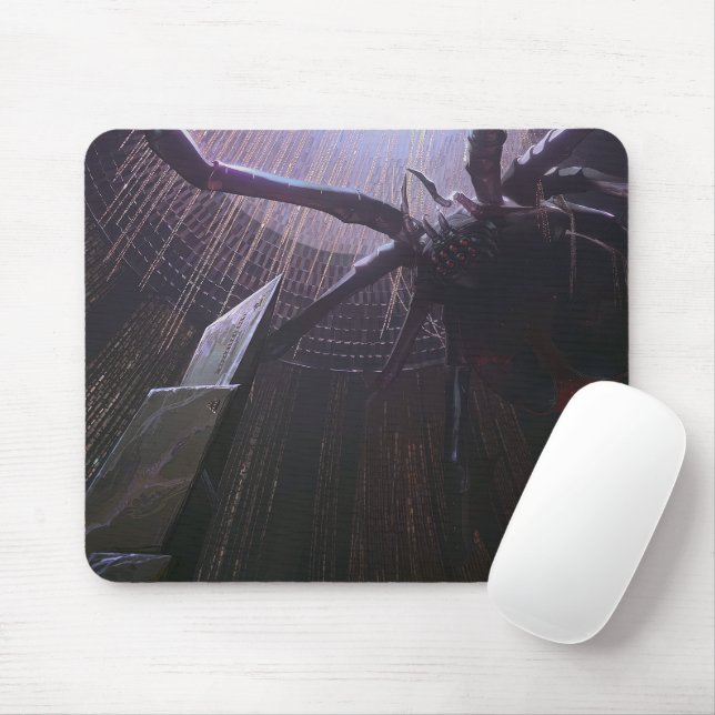 Tapis De Souris Spider Queen Gaming Mousepad | Thème gothique (Avec souris)