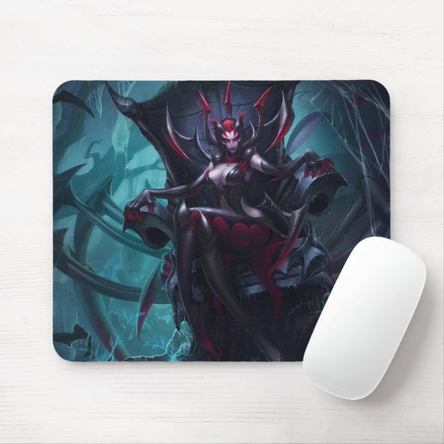 Tapis De Souris Spider Queen Gaming Mousepad | Thème gothique (Avec souris)