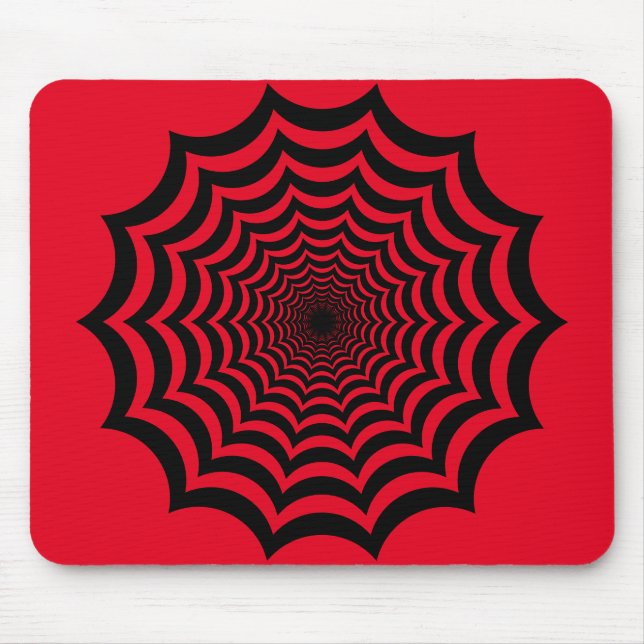 Tapis De Souris Spider Web Hypnotique (Devant)