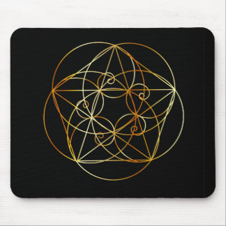 Tapis De Souris Spirale de Fibonacci la géométrie sacrée