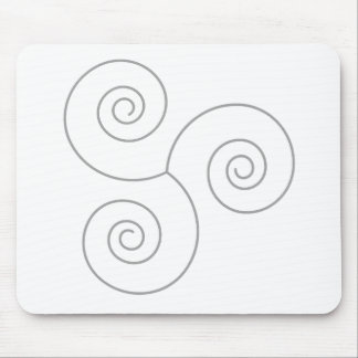 Tapis De Souris Spirale grise de la vie