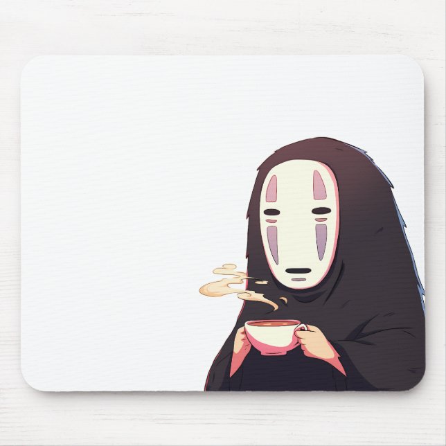 Tapis De Souris spirale - masque dessin animé (Devant)