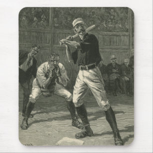 Tapis De Souris Sports Anciens, Joueurs de Baseball par Thulstrup