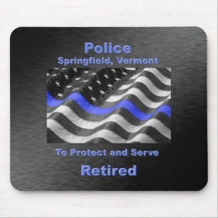 Tapis De Souris Springfield, Vermont. Police