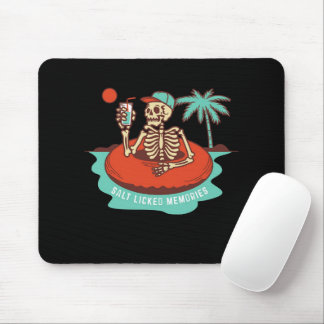 Tapis De Souris Squelette Boire sur un