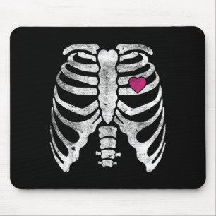 Tapis De Souris Squelette de cœur cage thoracique radiographie enf