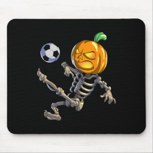 Tapis De Souris Squelette de football Halloween Hommes Garçons Foo