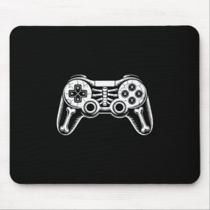 Tapis De Souris Squelette de Halloween gamer drôle vidéo jeu geek