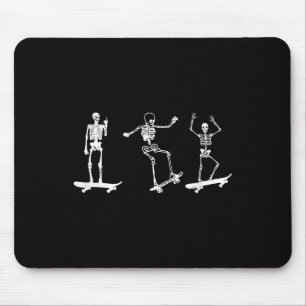 Tapis De Souris Squelette de skateboard Fan de skate Skateboard Sk