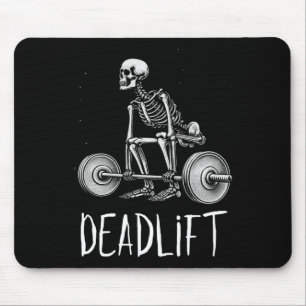 Tapis De Souris Squelette Entraînement Halloween Poids Lifting Fit