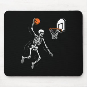 Tapis De Souris Squelette jouant esquisse drôle Halloween hommes g