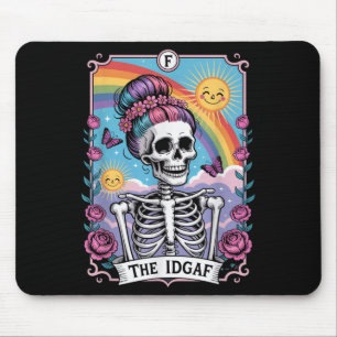 Tapis De Souris Squelette sarcastique la carte de tarot drôle Idga