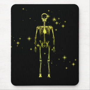 Tapis De Souris Squelette X-Ray Sparkling - Jaune