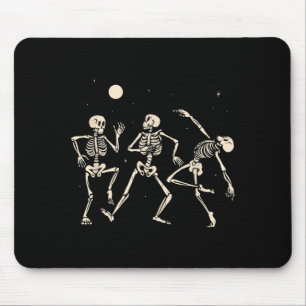 Tapis De Souris Squelettes dansants Squelette drôle d'Halloween da