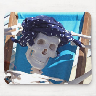 Tapis de souris squelettique de baigneur de Sun