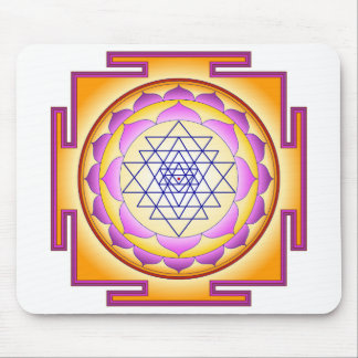 Tapis De Souris Sri Yantra Chakra Shiva Shakti Navayoni Déesse