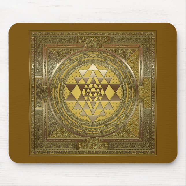 Tapis De Souris Sri Yantra Gold - Pad de souris (Devant)