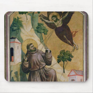 Tapis De Souris St Francis recevant les stigmates, c.1295-1300