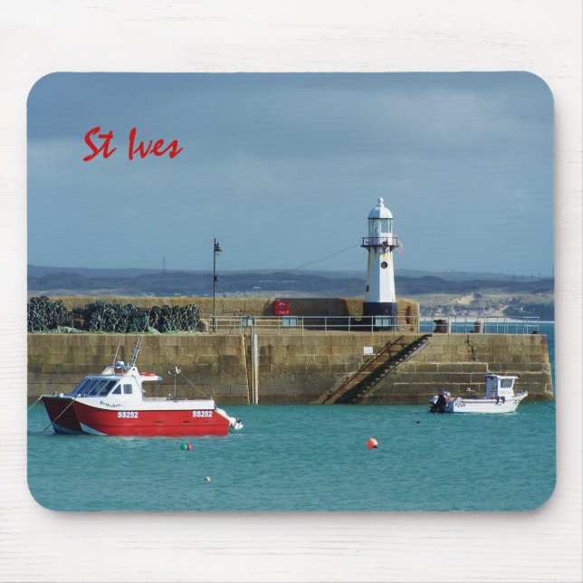 Tapis De Souris St Ives Cornwall Angleterre Photo (Devant)