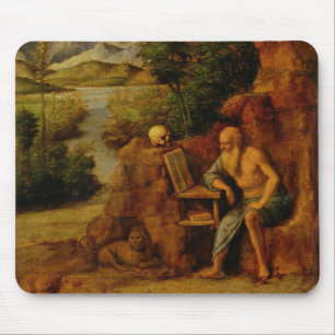 Tapis De Souris St Jerome, c.1500 (huile sur le panneau)