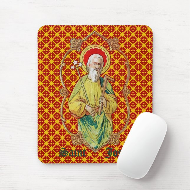 Tapis De Souris St. Joseph d'une carte de commerce (TC 01) (Avec souris)