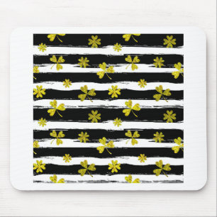 Tapis De Souris st patricks black white clover