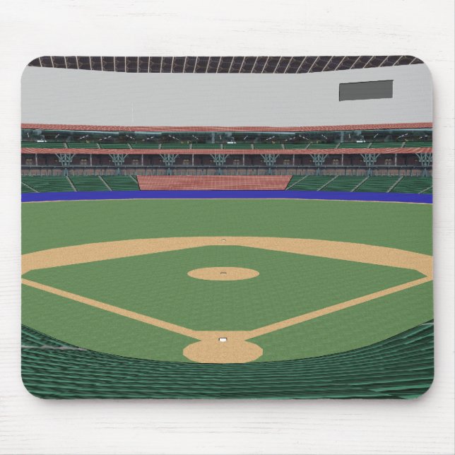 Tapis De Souris Stade de base-ball : modèle 3D : (Devant)