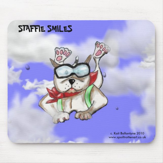 Tapis De Souris STAFFIE SOURIT - plongeur de ciel - tapis de (Devant)