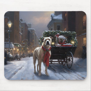 Tapis De Souris Staffordshire américain Saison des Fêtes de Noël