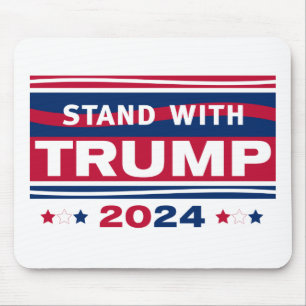 Tapis De Souris Stand with Trump~2024~MAGA