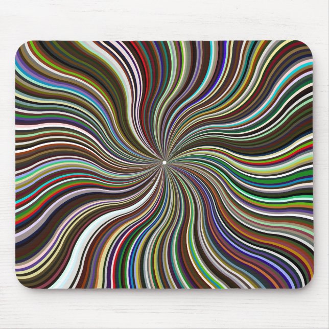 Tapis De Souris Starburst des vagues prismatiques (Devant)