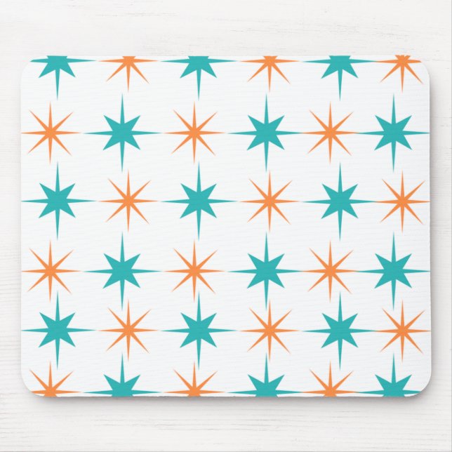 Tapis De Souris Starburst moderne du milieu du siècle 1.0 (Devant)