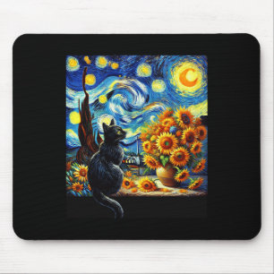 Tapis De Souris Starry Night Vincent Van Gogh Sunflowers Amoureux