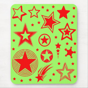 Tapis De Souris Stars Tattoos rouge + vos idées