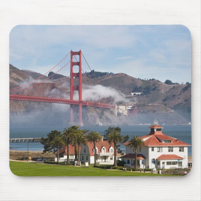 Tapis De Souris Station de la garde côtière de golden gate bridge (Devant)