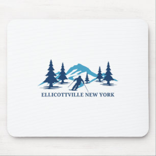Tapis De Souris Station de ski Ellicottville New York Ski Skiur