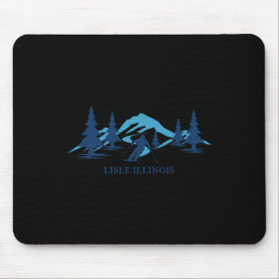 Tapis De Souris Station de ski Lisle Illinois Ski