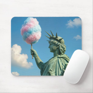 Tapis De Souris Statue de la Liberté avec barbe à papa