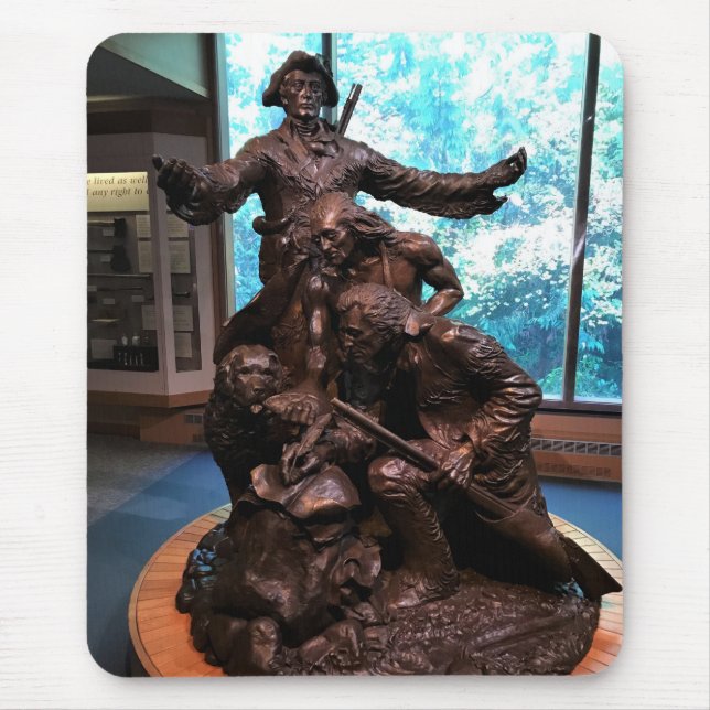Tapis De Souris Statue de Lewis & Clark, Fort Clatsop, Oregon (Devant)