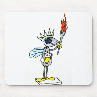 Tapis De Souris statue de mouche de la liberté