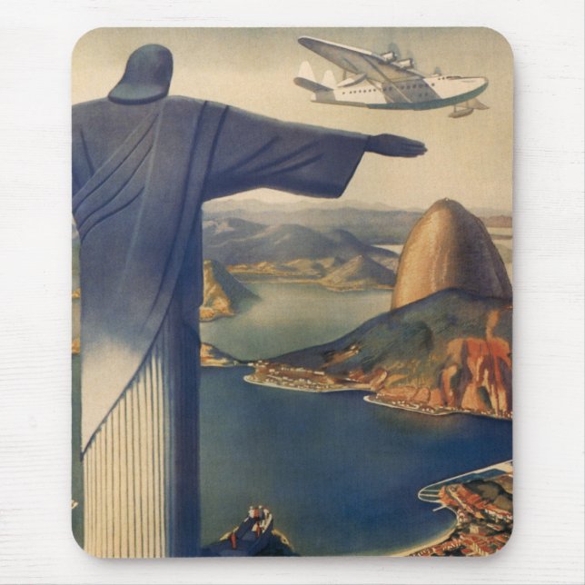 Tapis De Souris Statue du Christ Rédempteur, Rio De Janeiro, Brési (Devant)