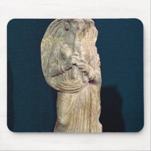 Tapis De Souris Statuette d'une femme jouant une double cannelure