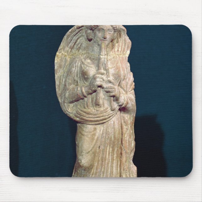 Tapis De Souris Statuette d'une femme jouant une double cannelure (Devant)