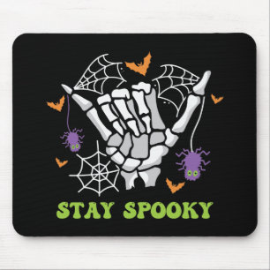 Tapis De Souris Stay Spooky Halloween Skeleton Hand