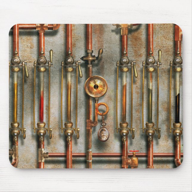 Tapis De Souris Steampunk - Le collecteur de lubrification (Devant)